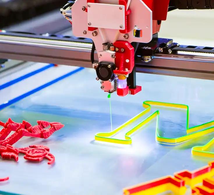 Parti di costruzione di macchine da stampa 3D strato dopo strato