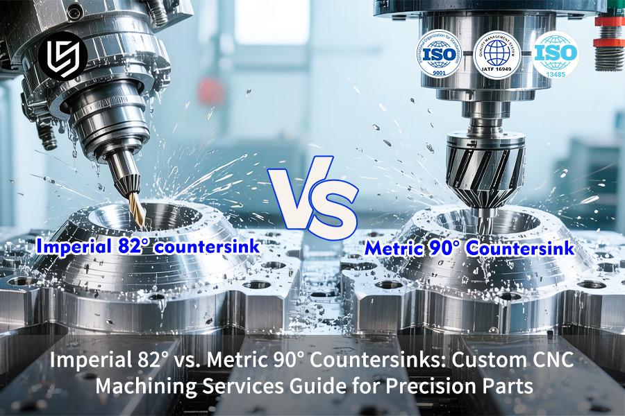 Imperiale 82° VS. Svasatori metrici a 90°: guida ai servizi di lavorazione CNC personalizzati per parti di precisione