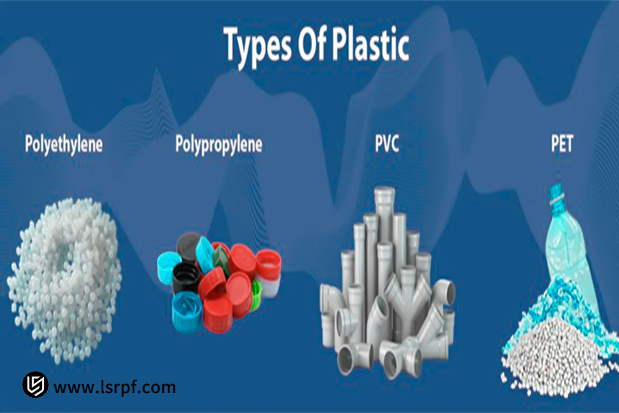 Tipi di plastica: polietilene, polipropilene, PVC, PET