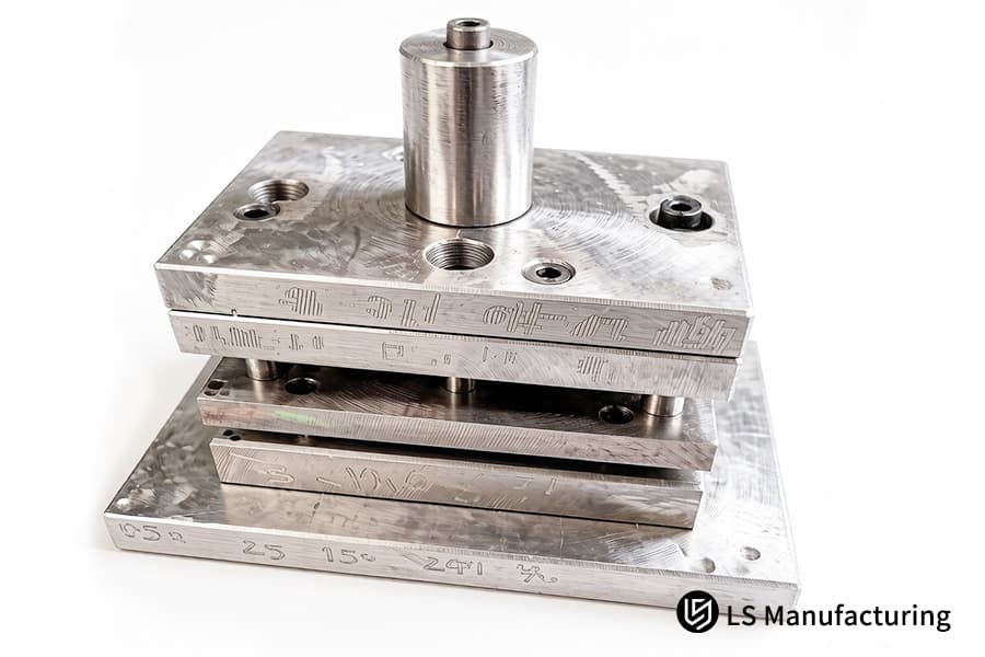Stampi per stampaggio di precisione in acciaio inossidabile 303 per custodie per sensori automobilistici.
